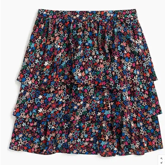 🌈❤️🍀CLOSET CLOSING NWOT jCrew skirt star print - Picture 3 of 7